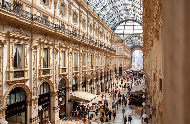 Milaan - Galleria Vittorio Emanuele II. Photocredits to Tuur Tisseghem.