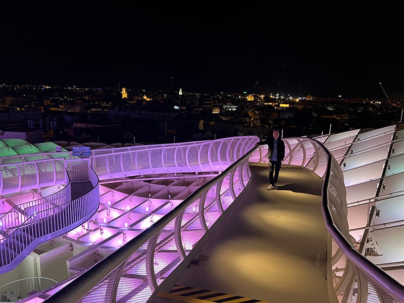 Metropol Parasol in de avond (Sevilla)