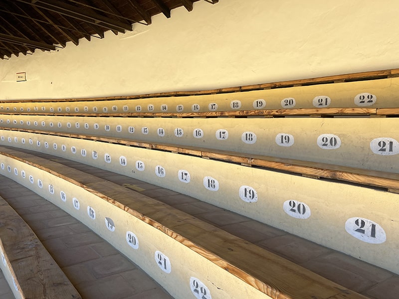 Tribunes in Plaza de Toros, Ronda, Spanje