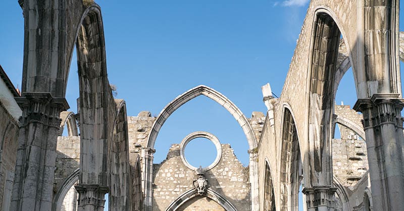 Klooster Carmo Convent, Lissabon, Portugal