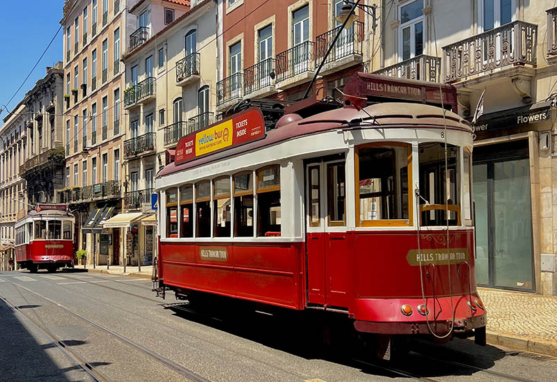 Tram 28 - de bekende tram van Lissabon, Portugal