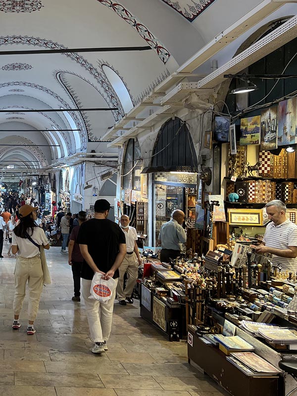 De grote bazaar van Istanbul in het Europese deel