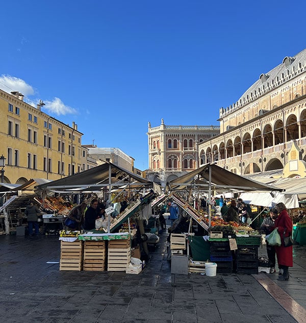 Bezoek de lokale markt van Padua